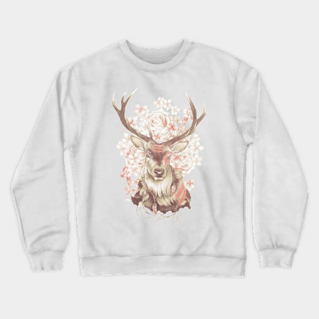 Stag of My Dreams Crewneck Sweatshirt by Meganpalmer